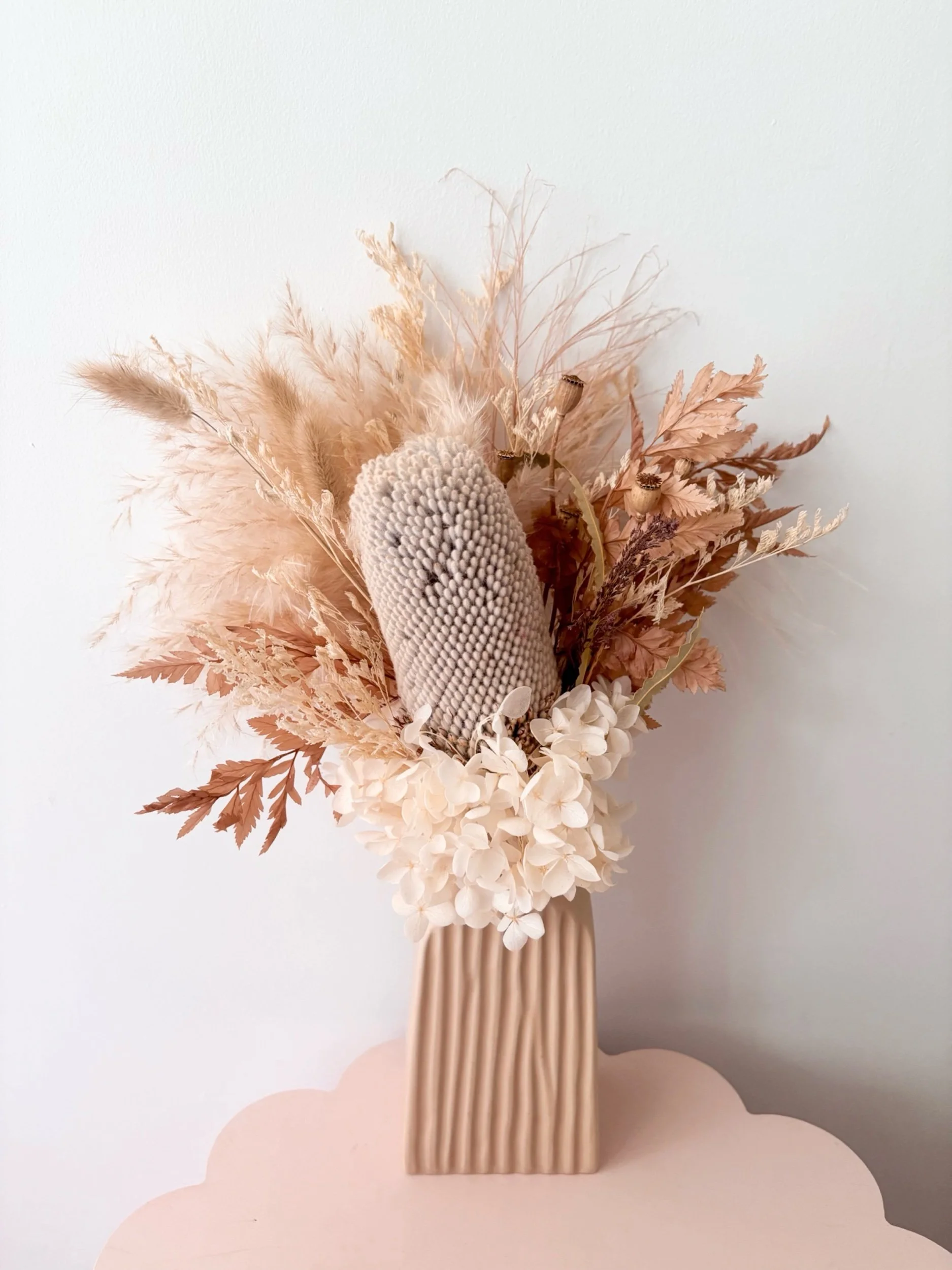 Mocha Dried Arrangement - SOLD - Flor Florals - Cairns Florist, Flower Delivery Cairns - ,Same day flower delivery Cairns.