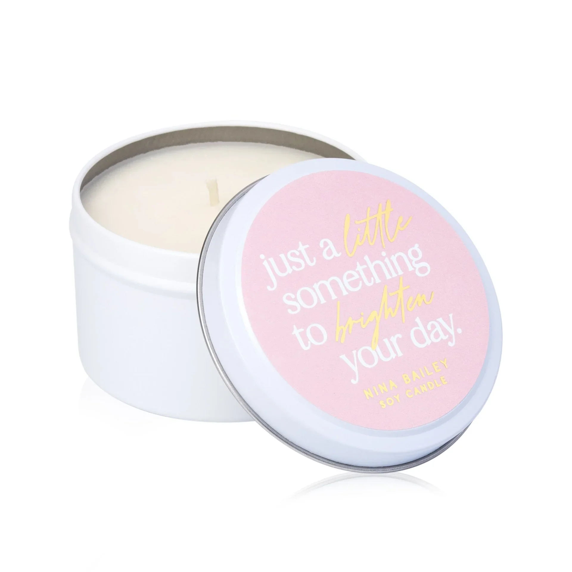 JUST A LITTLE SOMETHING - QUOTE SOY CANDLE by Nina Bailey