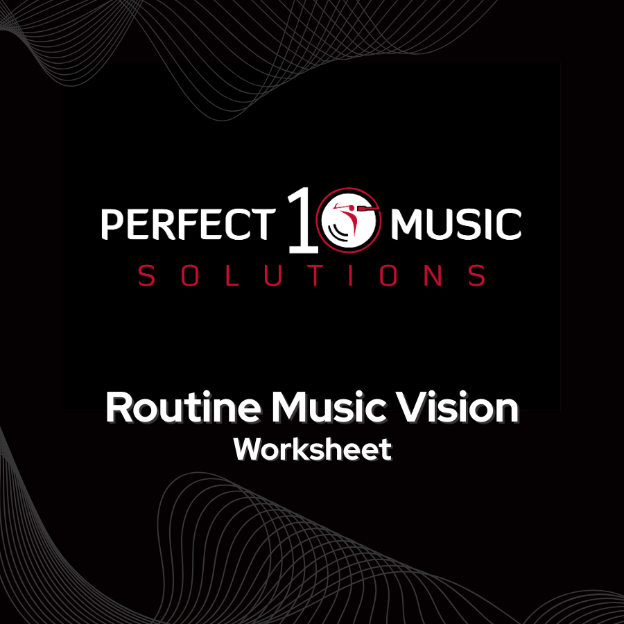 Routine Music Vision Worksheet