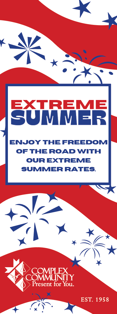CCFCU "Extreme Summer" Teller Flag