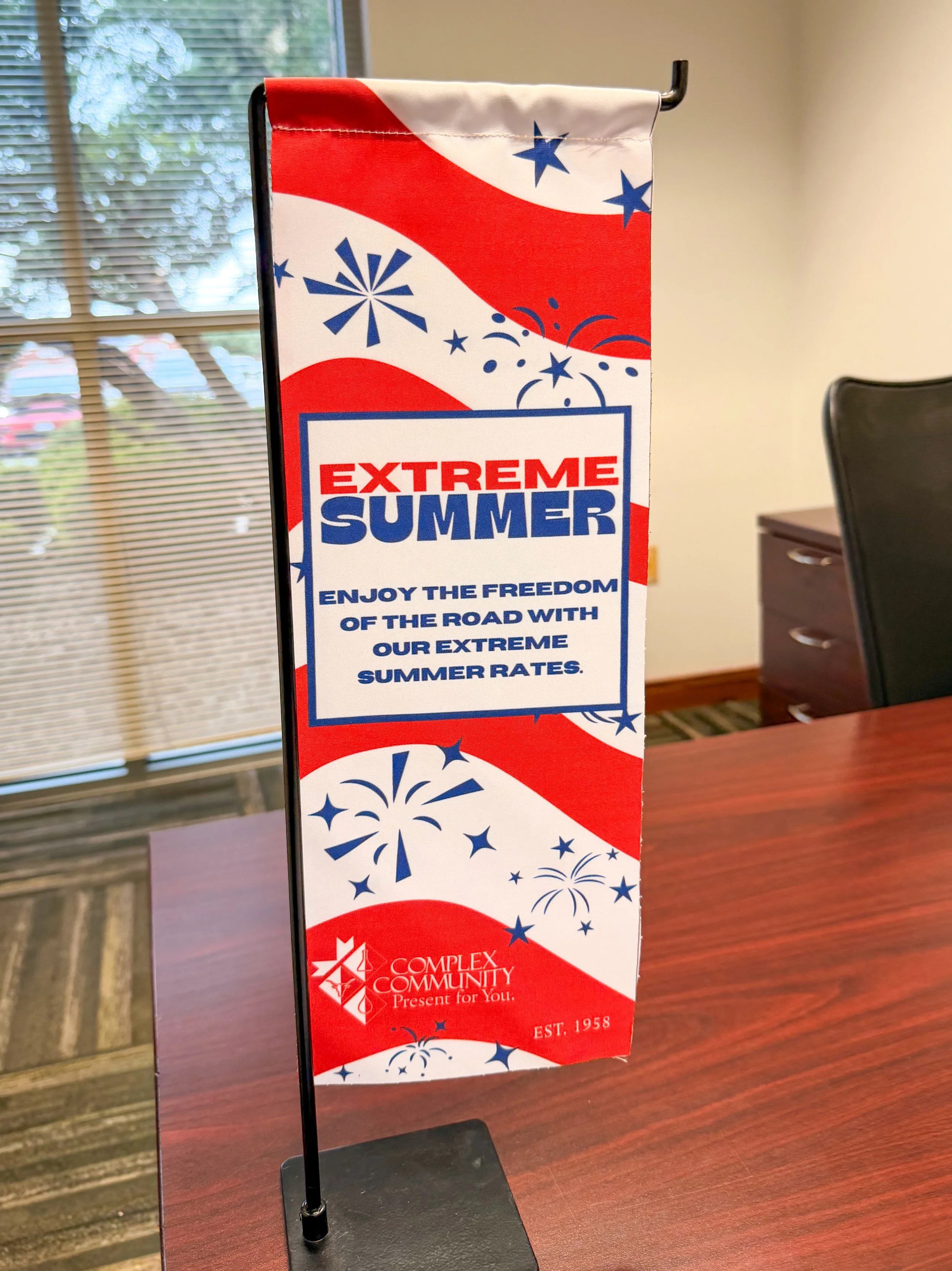 CCFCU Extreme Summer Teller Flag
