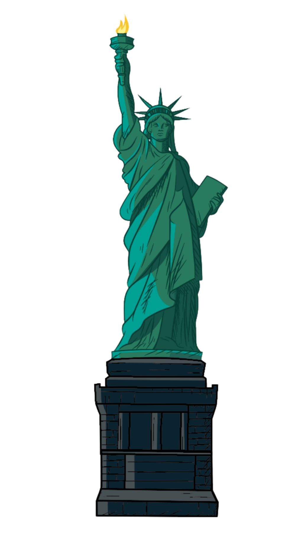 Statue of Liberty Illustrationfor Lobby Display