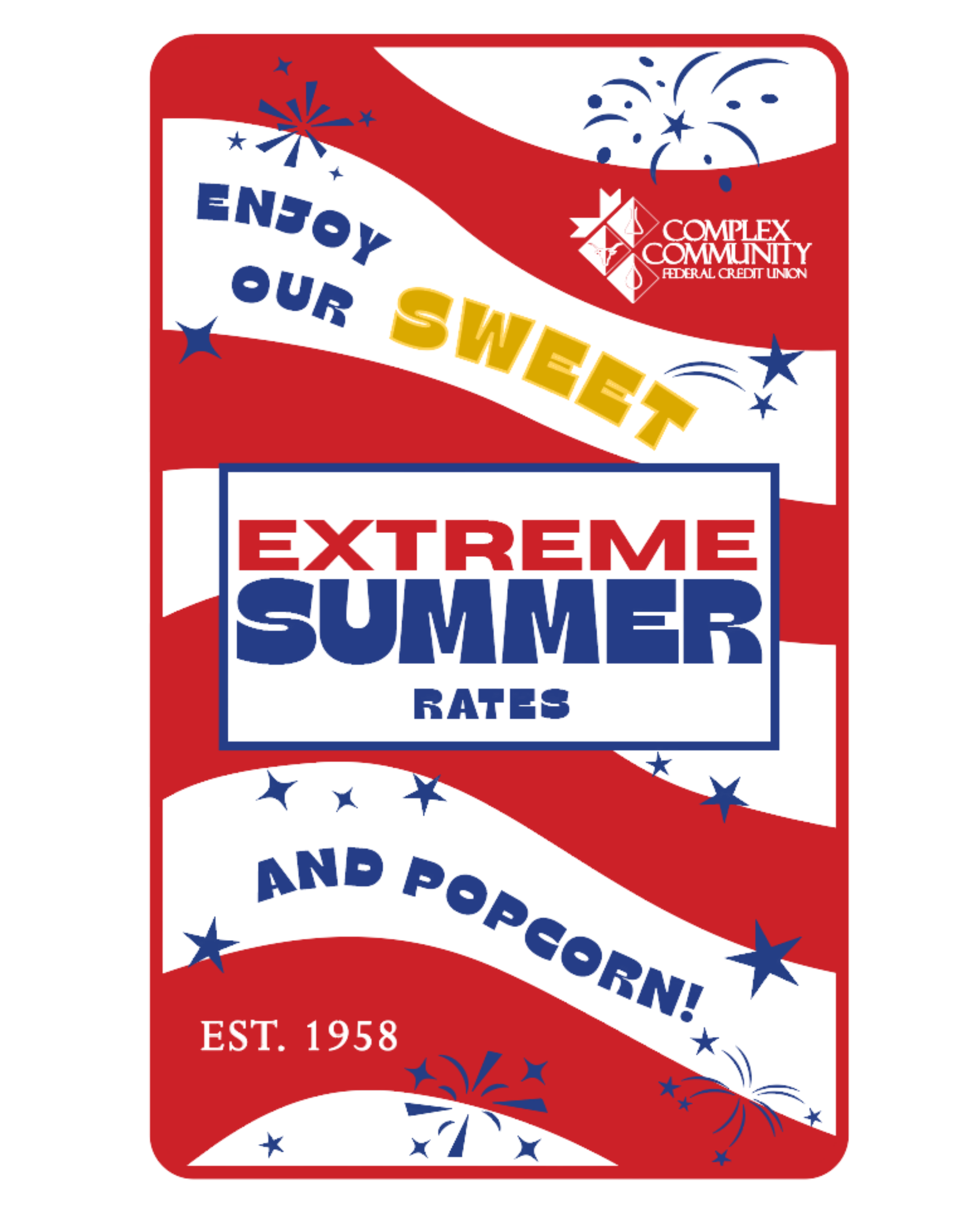 CCFCU "Extreme Summer" Popcorn Bag 1