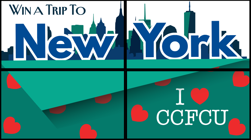 "IHeart CCFCU" 2x2 Lobby Screen Concept