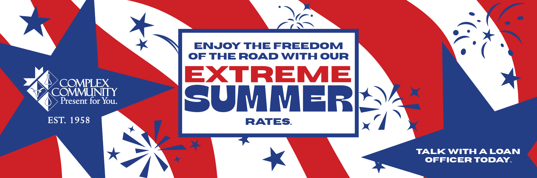 CCFCU "Extreme Summer" Billboard Design
