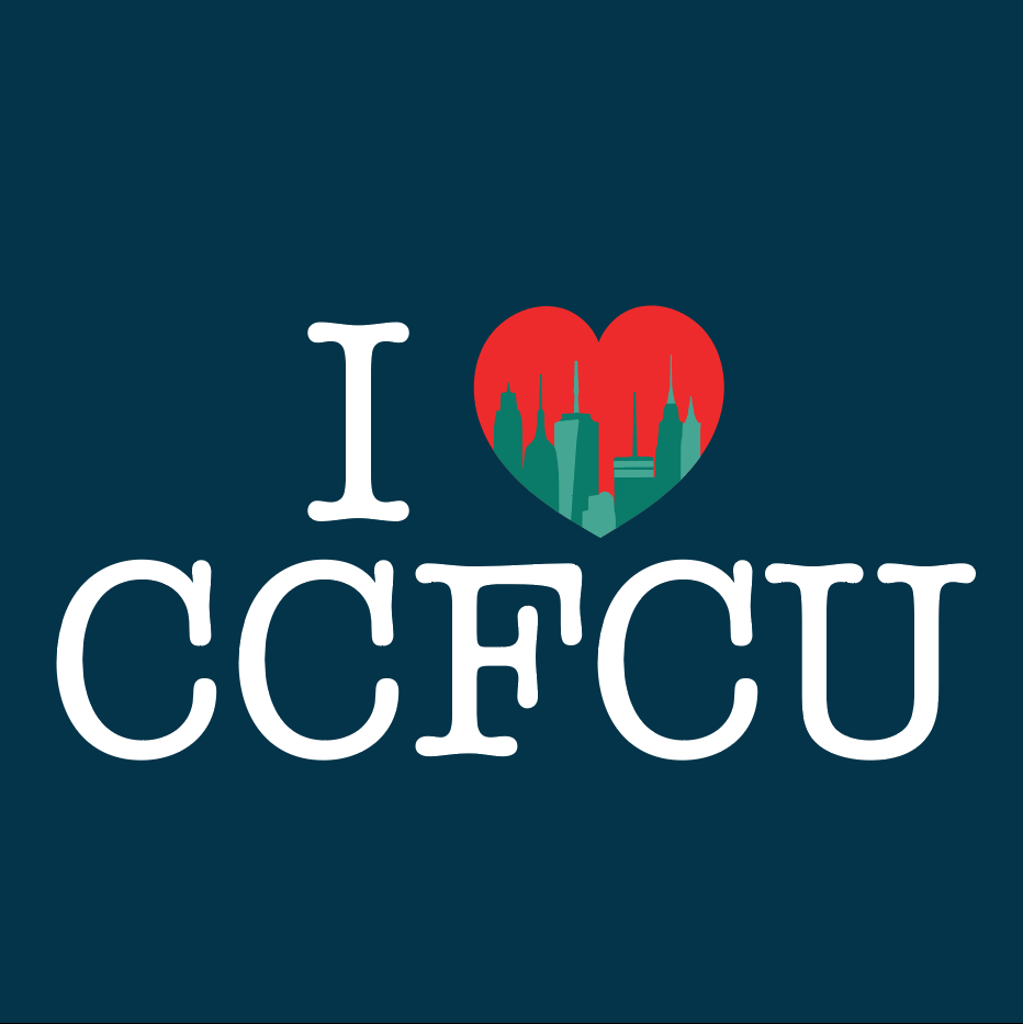"I Heart CCFCU" T-Shirt Design (Statue of Liberty) (Skyline)
