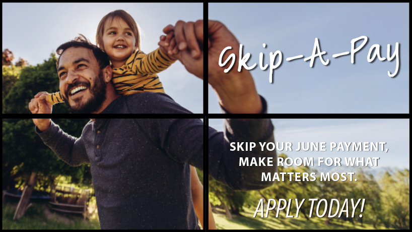 CCFCU Skip-A-Pay 2x2 Lobby Screens