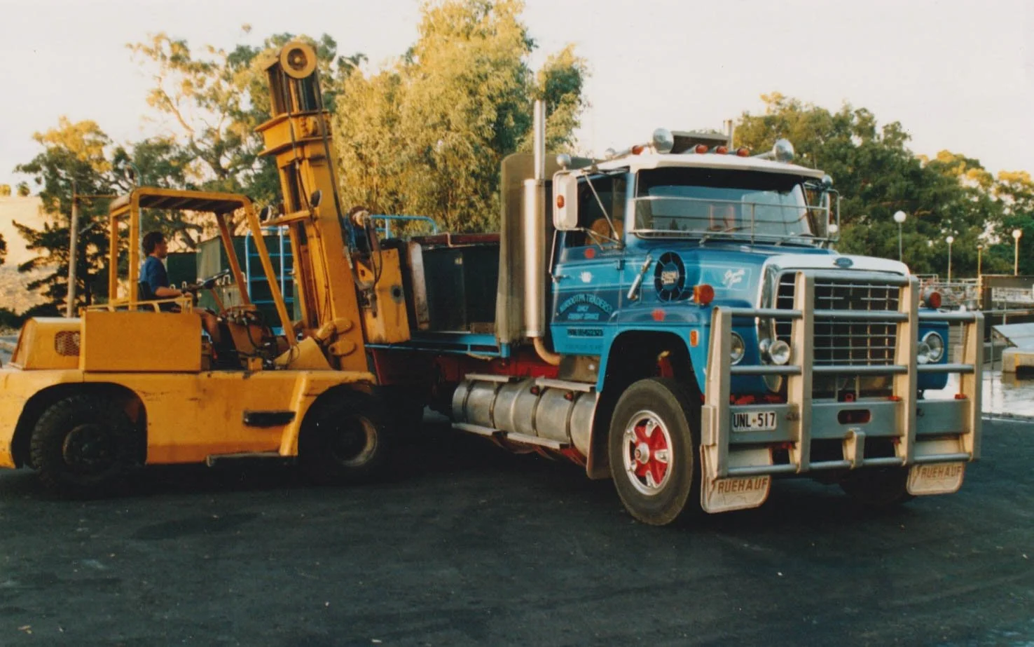 Kym Roocke loading a truck