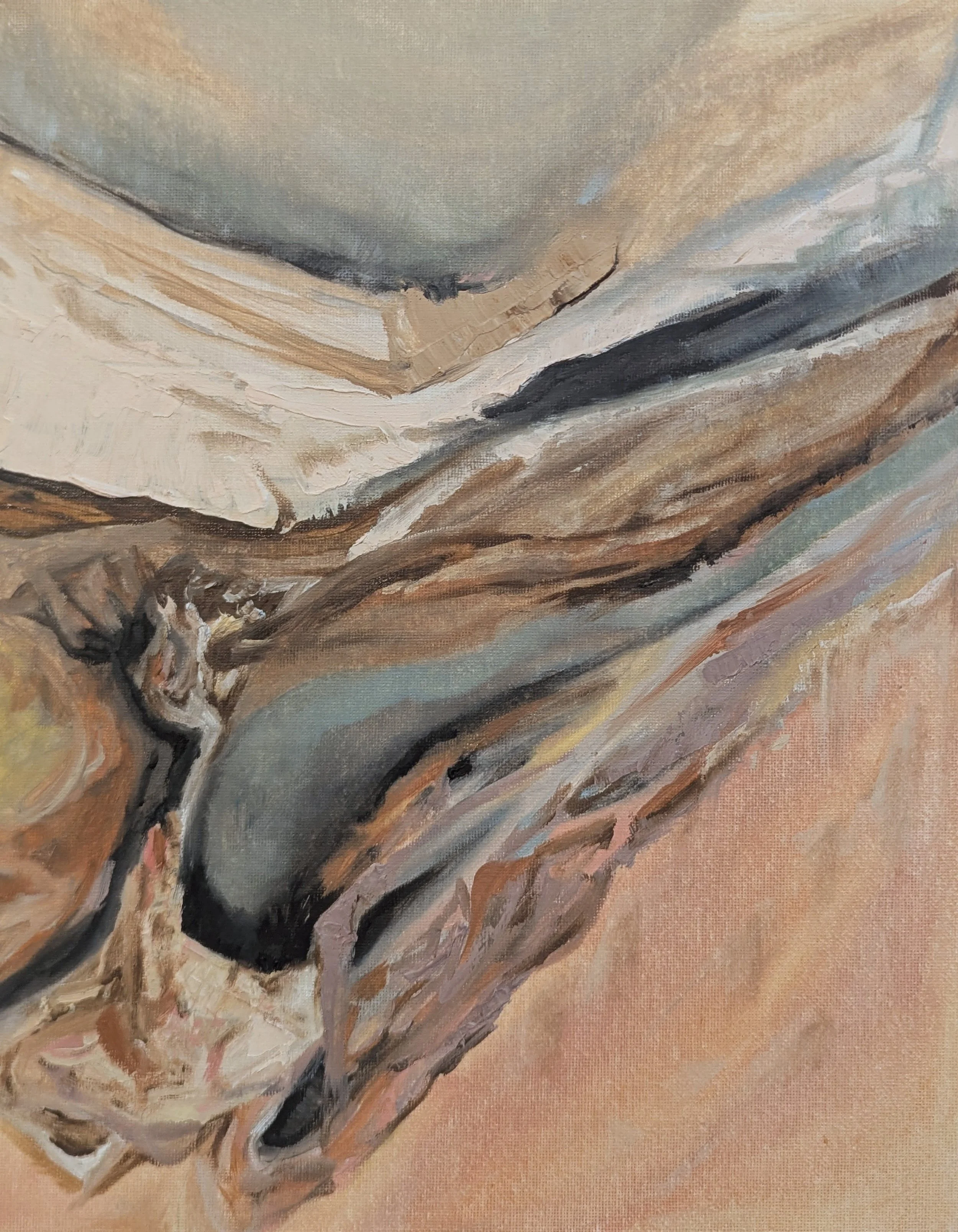 Adrift 2026 / oil on canvas / 14 x 11 inches / $250 framed
