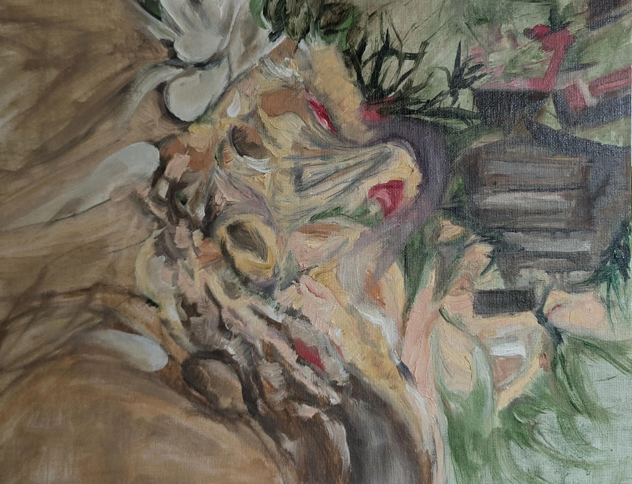 Discard, 2026 / oil on canvas / 14 x 11 inches / $250 framed