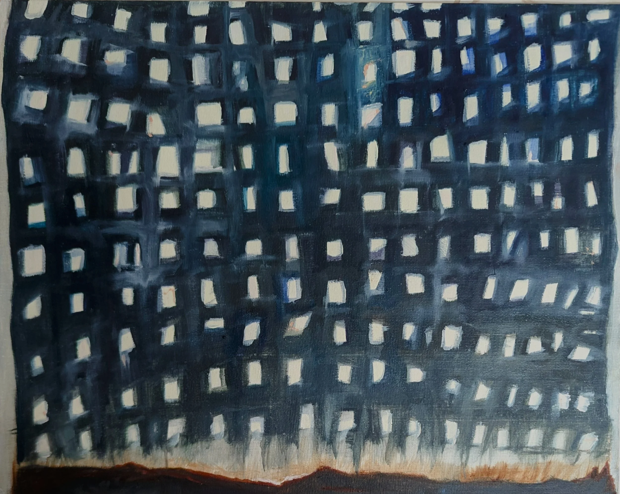 Homage to the Night, 2025 / oil on canvas / 14 x 11 inches / $250 framed