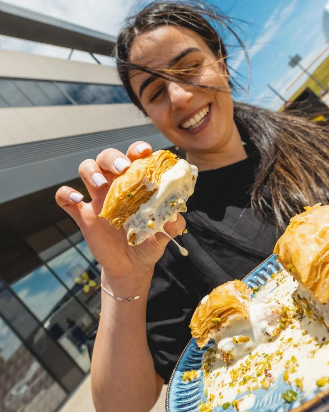 Summer break is almost here and our dessert is bringing the heat. ☀️✨ Crisp, creamy, pistachio-loaded perfection&hellip; this melt in your mouth treat is available now. Get your hands on it before we close for the festive break! 🍰