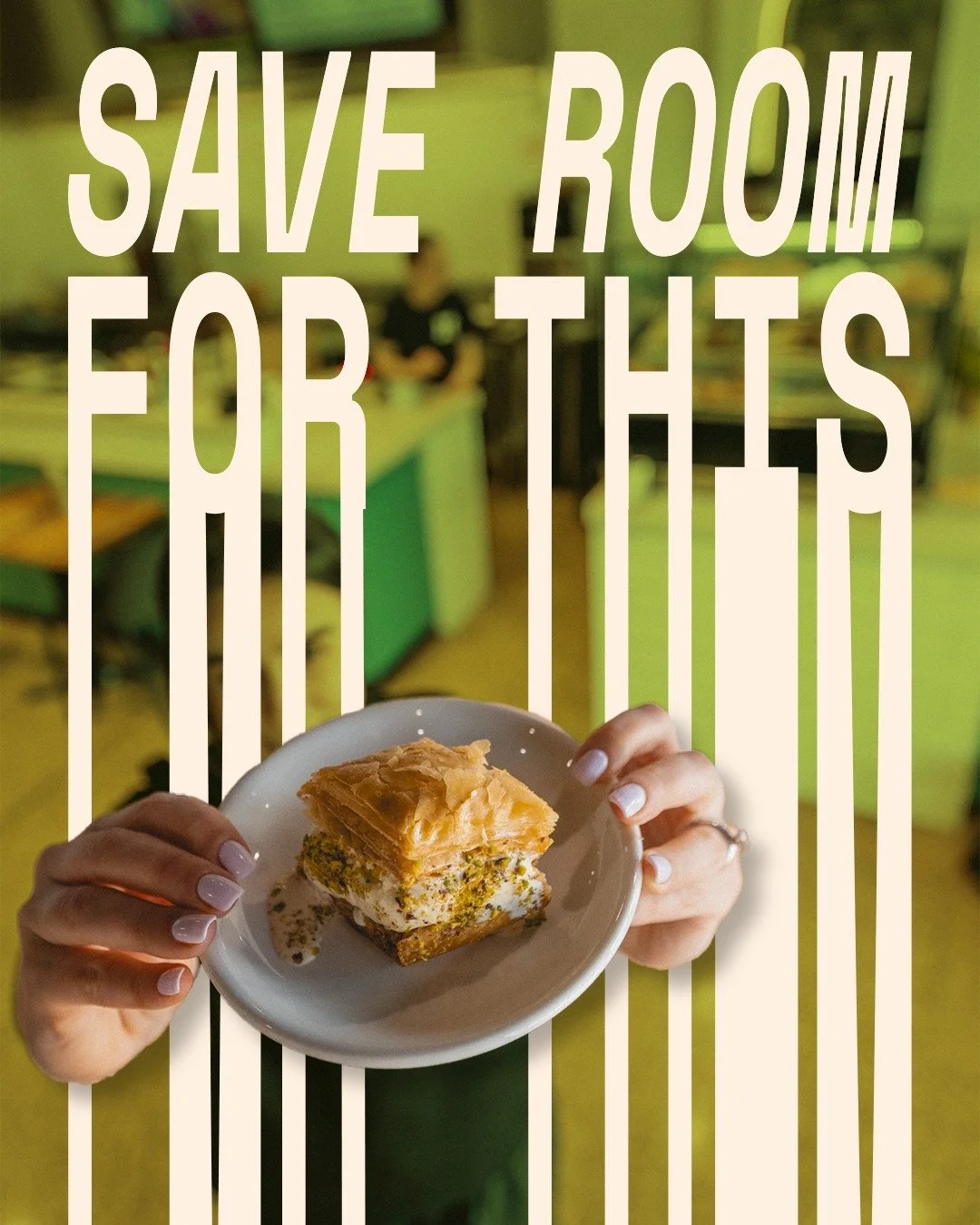 Golden, flaky layers of filo, filled with nuts and soaked in sweet syrup - baklava perfection. 💛 #Jericho