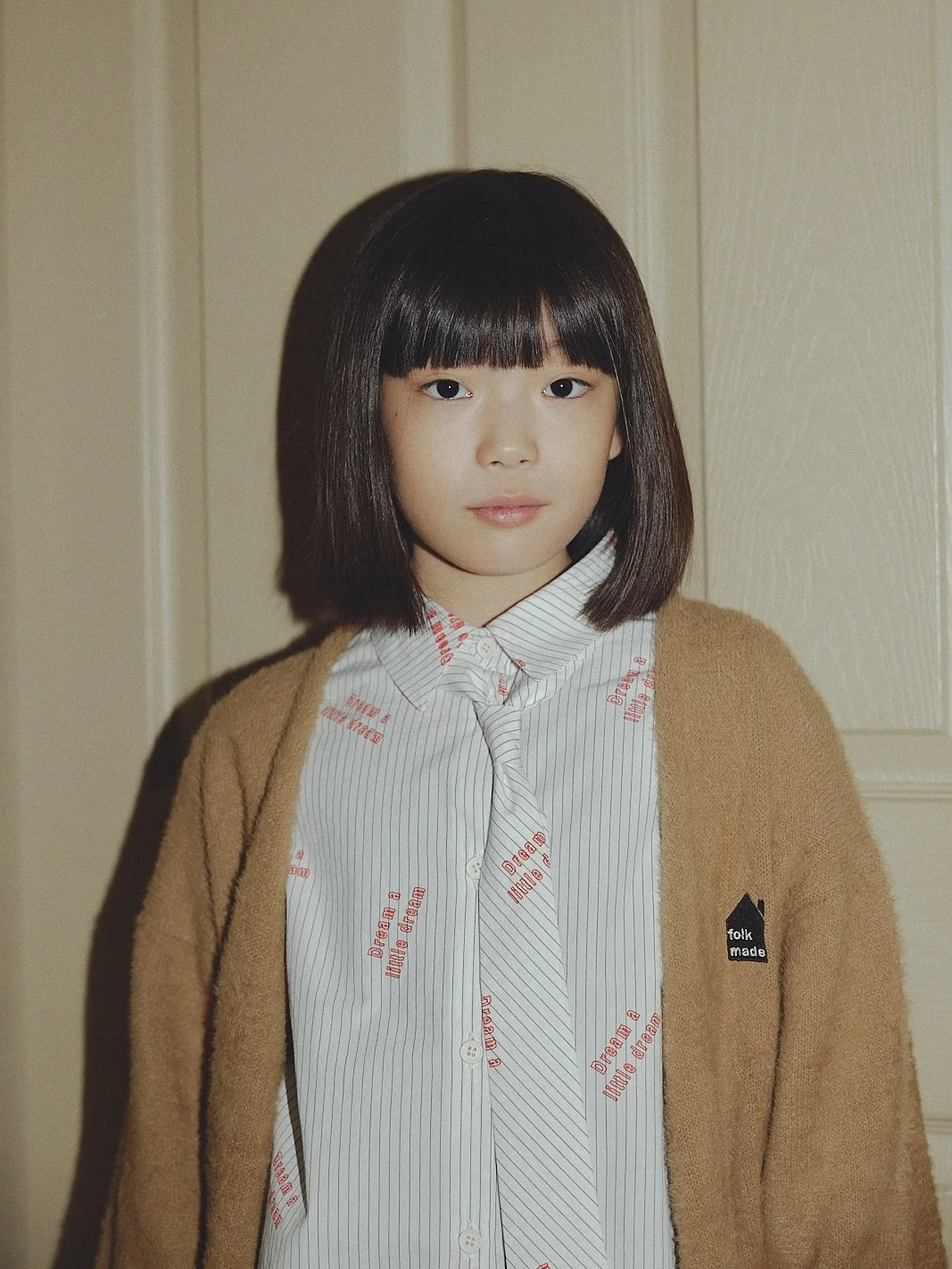 ・
folk made 2025AW COLLECTION 

&ldquo;Dream a little dream&rdquo;

Tops👔
-Minky cardigan
-Dream a little dream shirt 
-Dream a little dream tie

Bottoms👖
-Dream a little dream balloon pants

----------------------------------------

毛足の長いモール糸と綿糸をプ