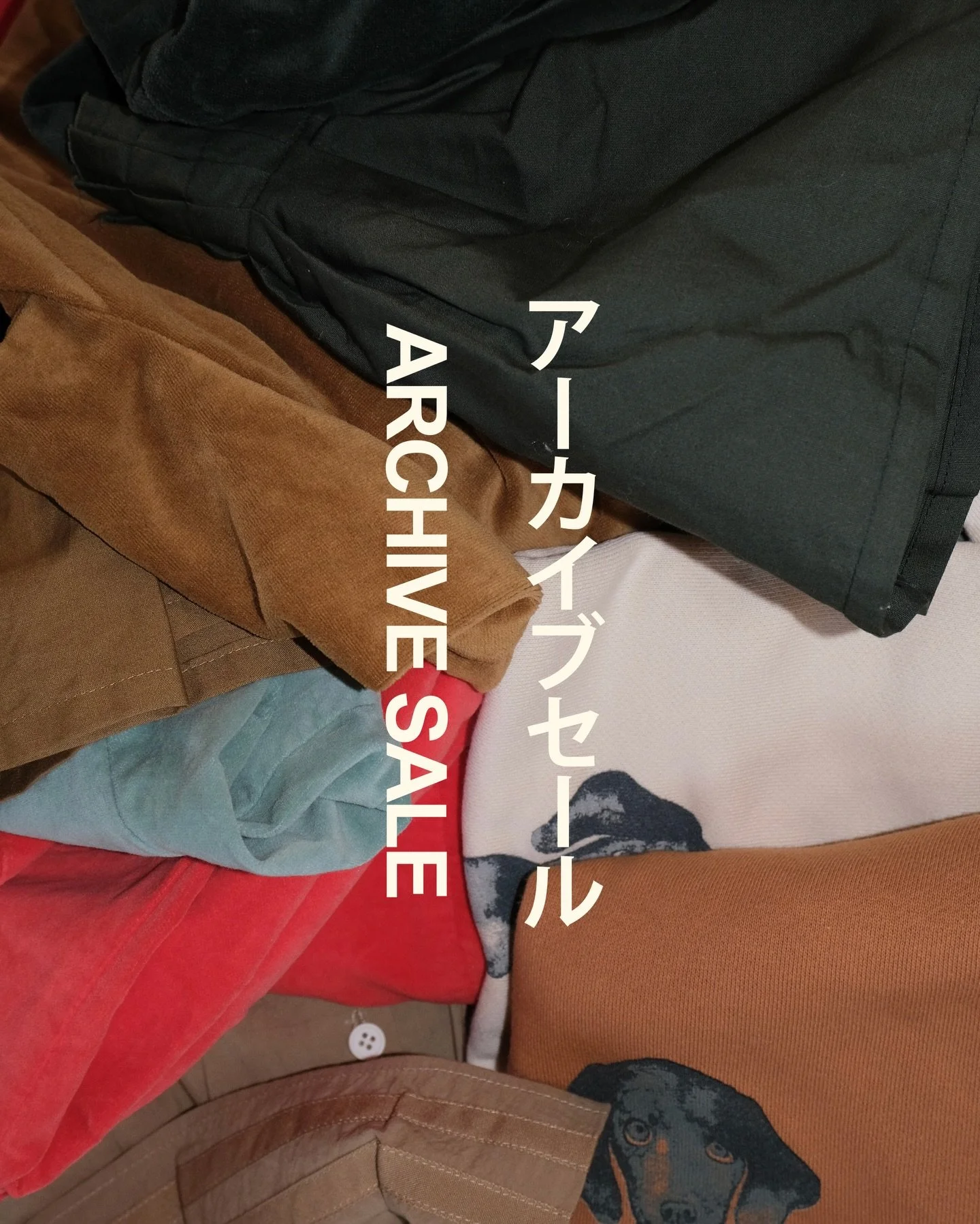 ・
ARCHIVE SALE / アーカイブセール

folk madeオンラインストアにて
アーカイブセールを開催中です。

今週は2024AWのアイテムたちを中心に。
今後、他のシーズンも追加予定です。

folk madeの懐かしいアイテム、サイズが合えばですが、
ぜひオンラインストアをご覧ください。

----------------------------------------

The archive sale is now live on the folk made online