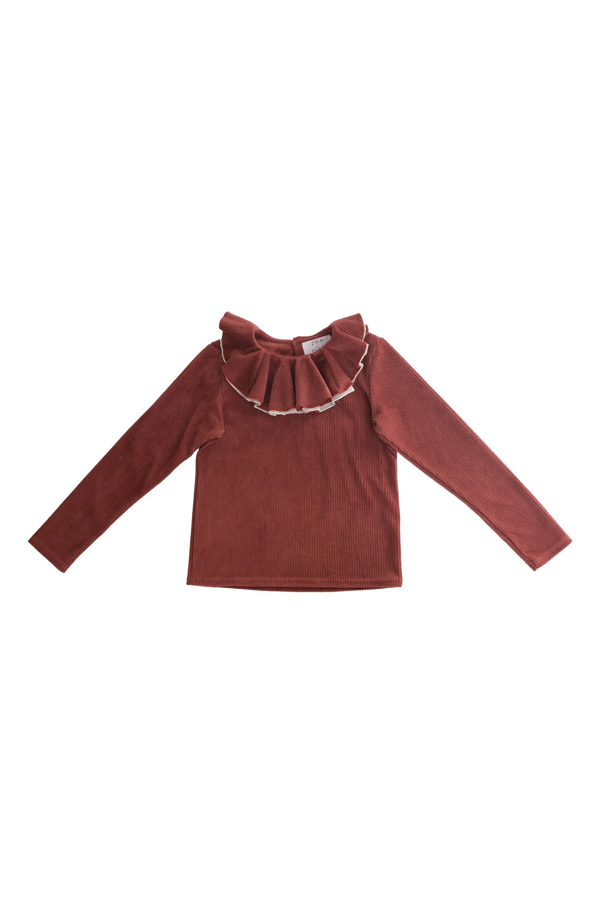 Velour Frill Collar Pullover