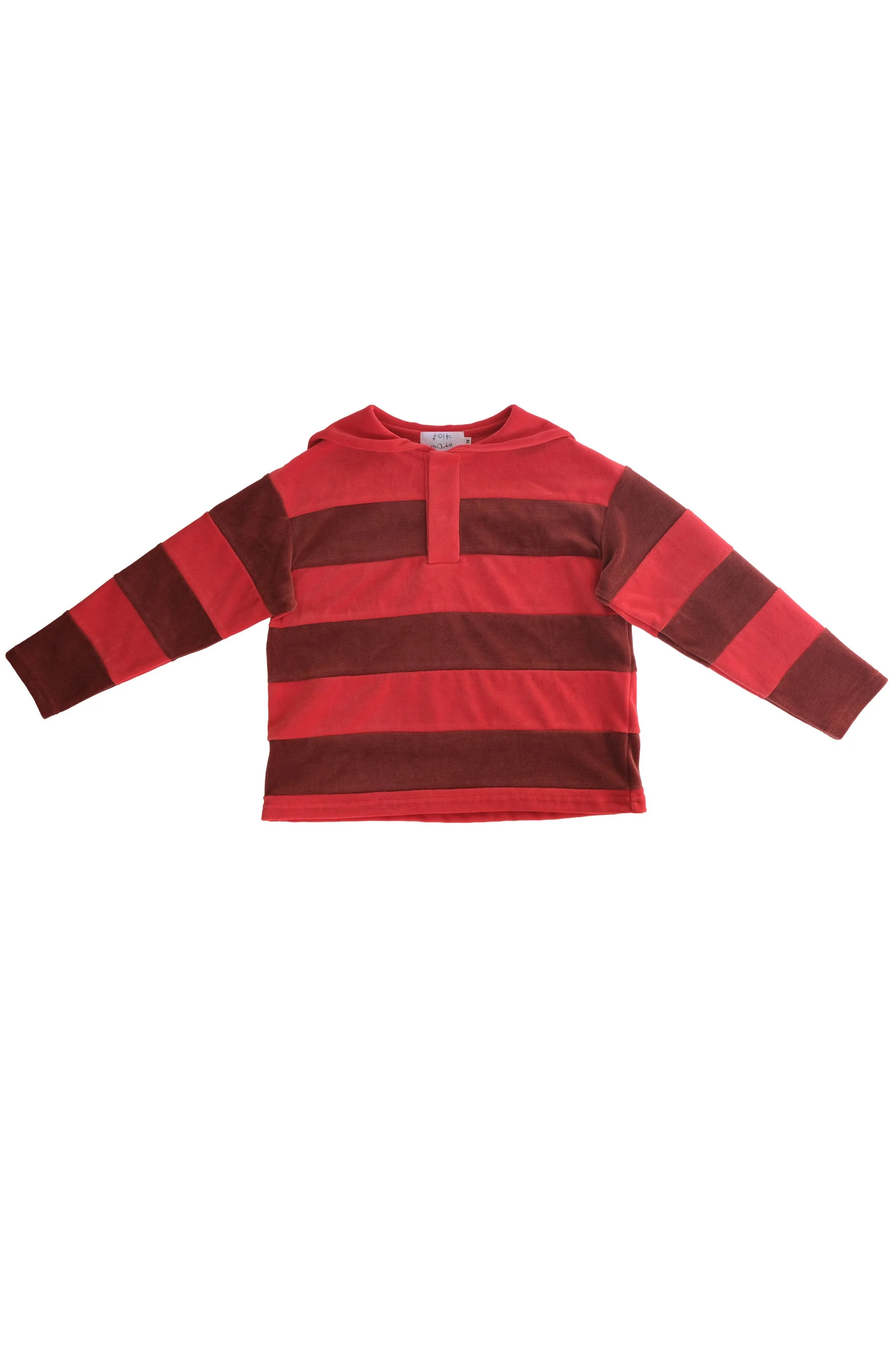 Velour Striped Pullover