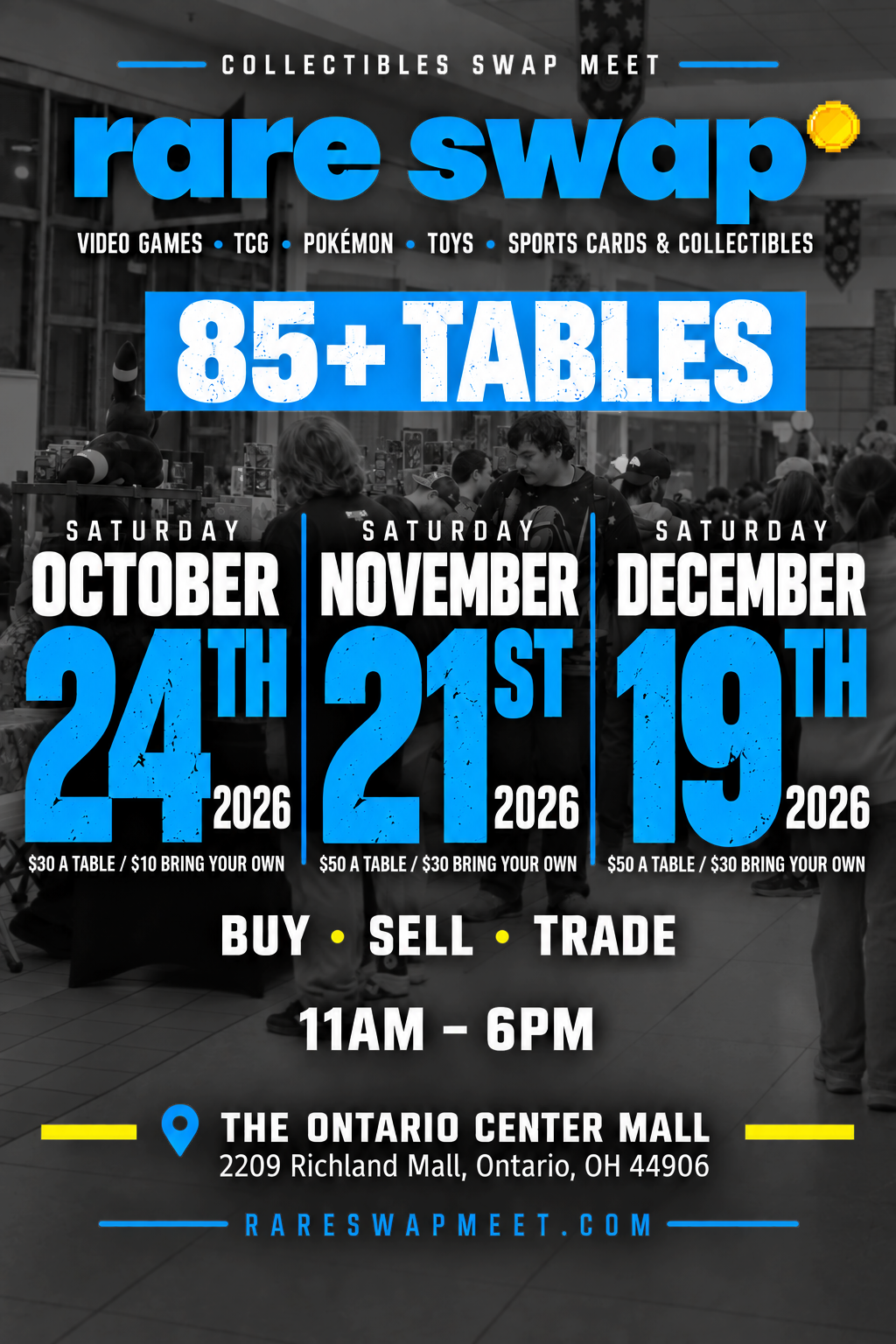 Rare Swap Meet Table/Spot Purchases for the rest of 2026