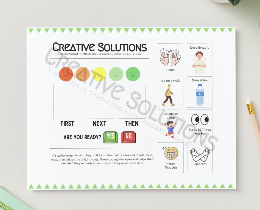 De-Escalation FIRST/THEN Visual