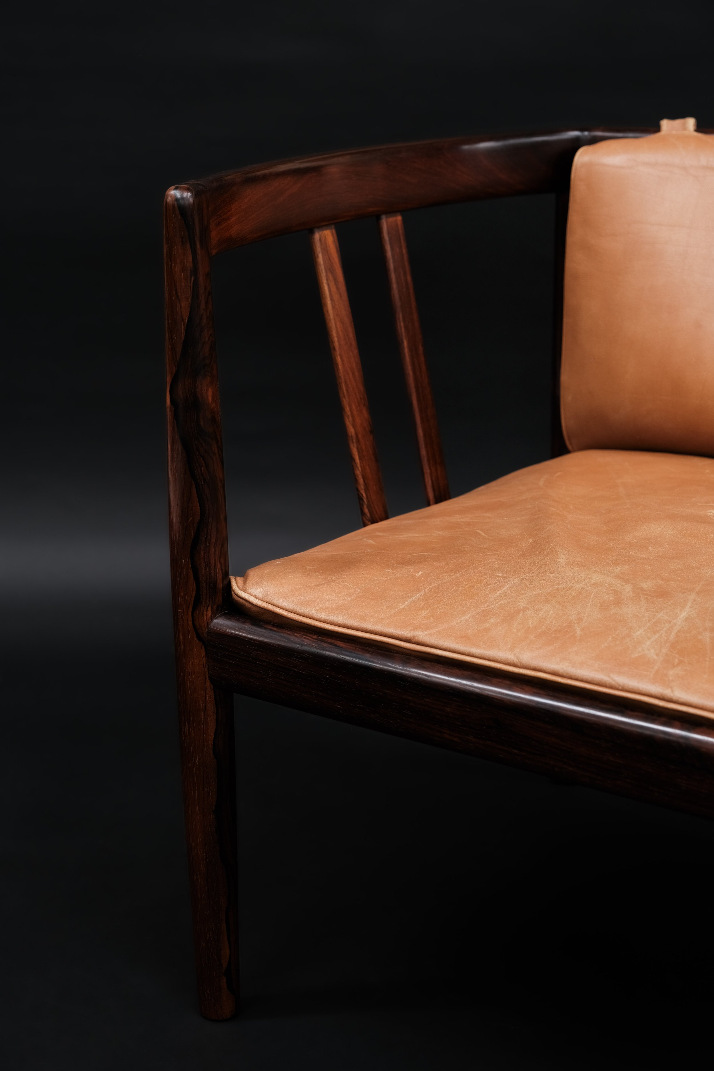 Illum Wikkelsø armchair for Holgen Christiensen, Brazilian Rosewood