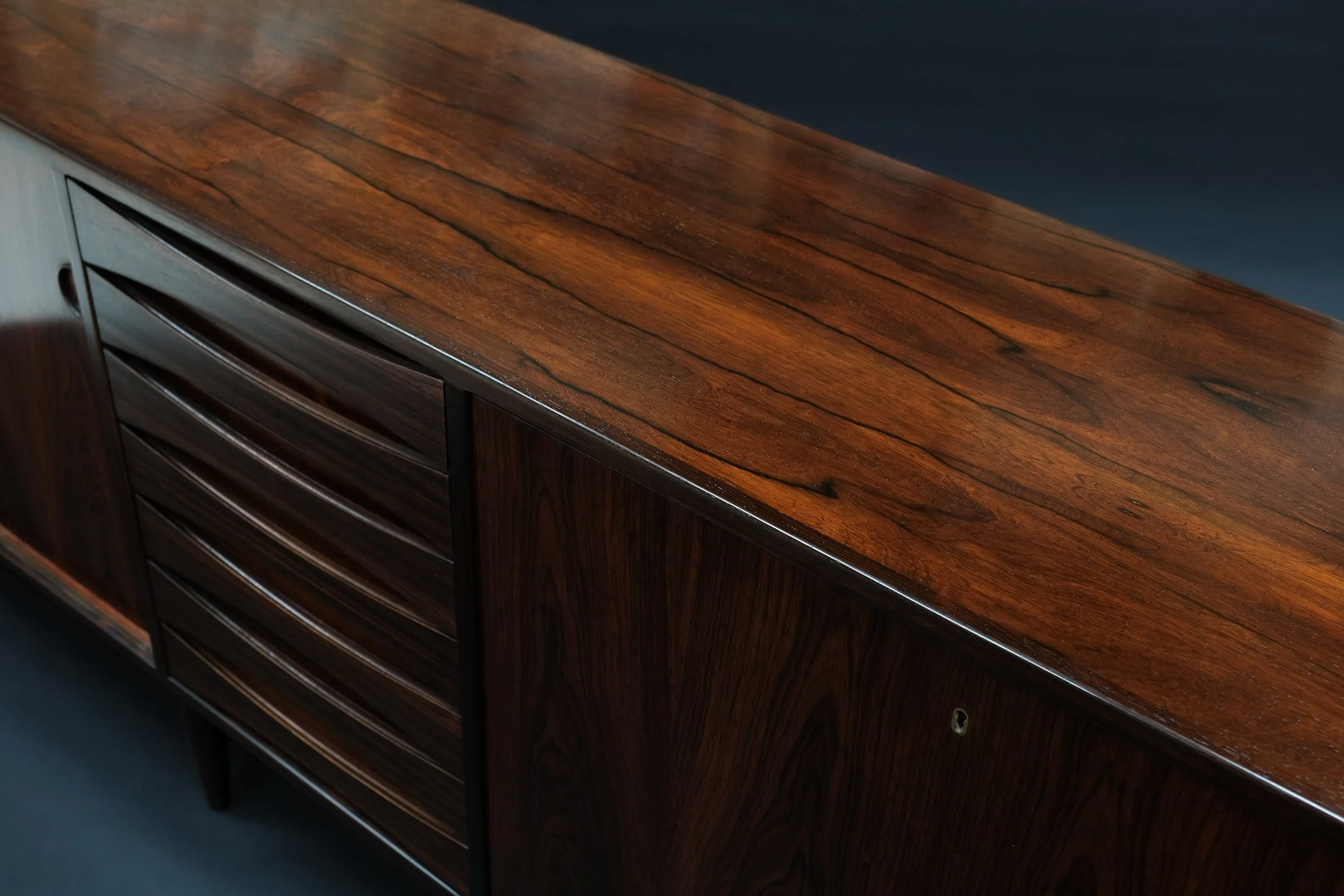 Sideboard by Arne Vodder, Model 29A, produced by Sibast Møbelfabrik, Brazilian Rosewood