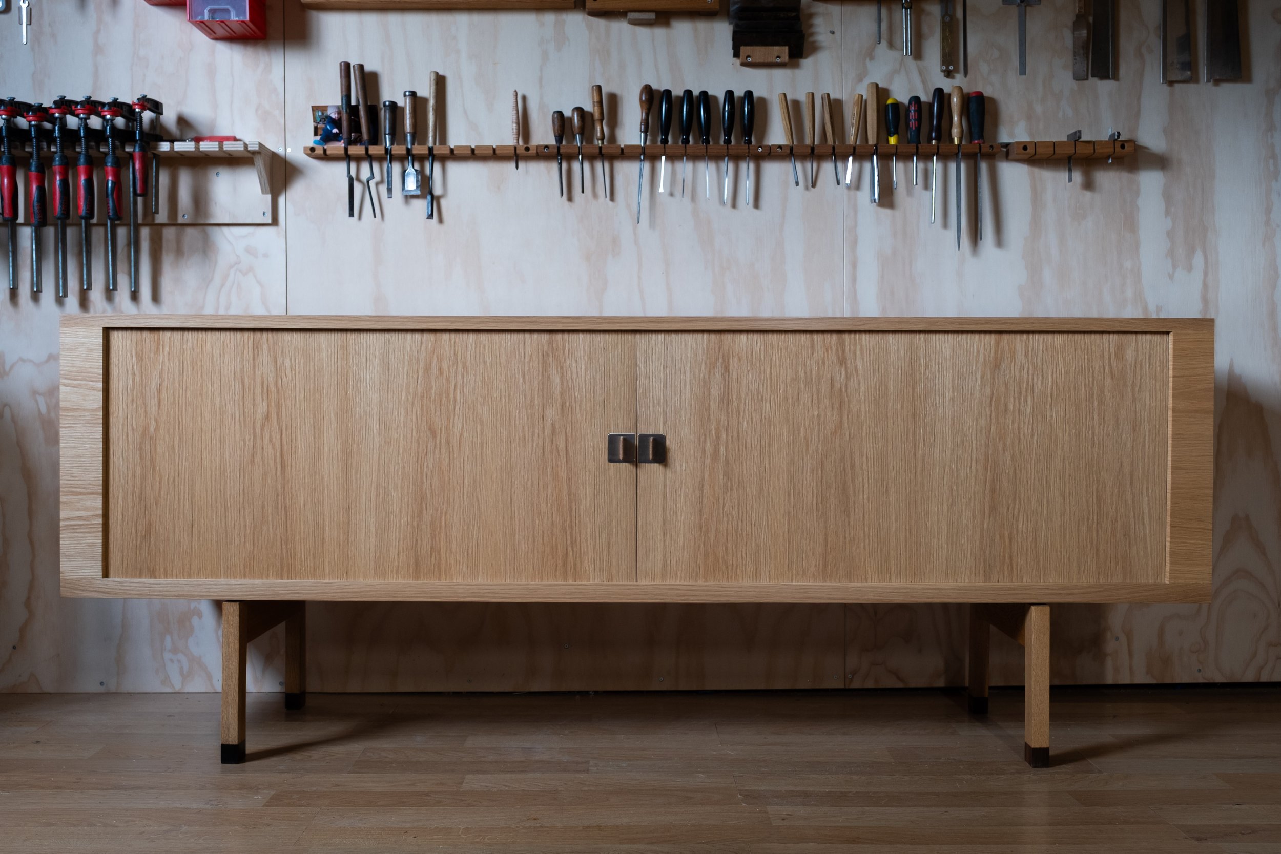 President sideboard by Hans Wegner, Model RY-25, for RY Möbler, European Oak