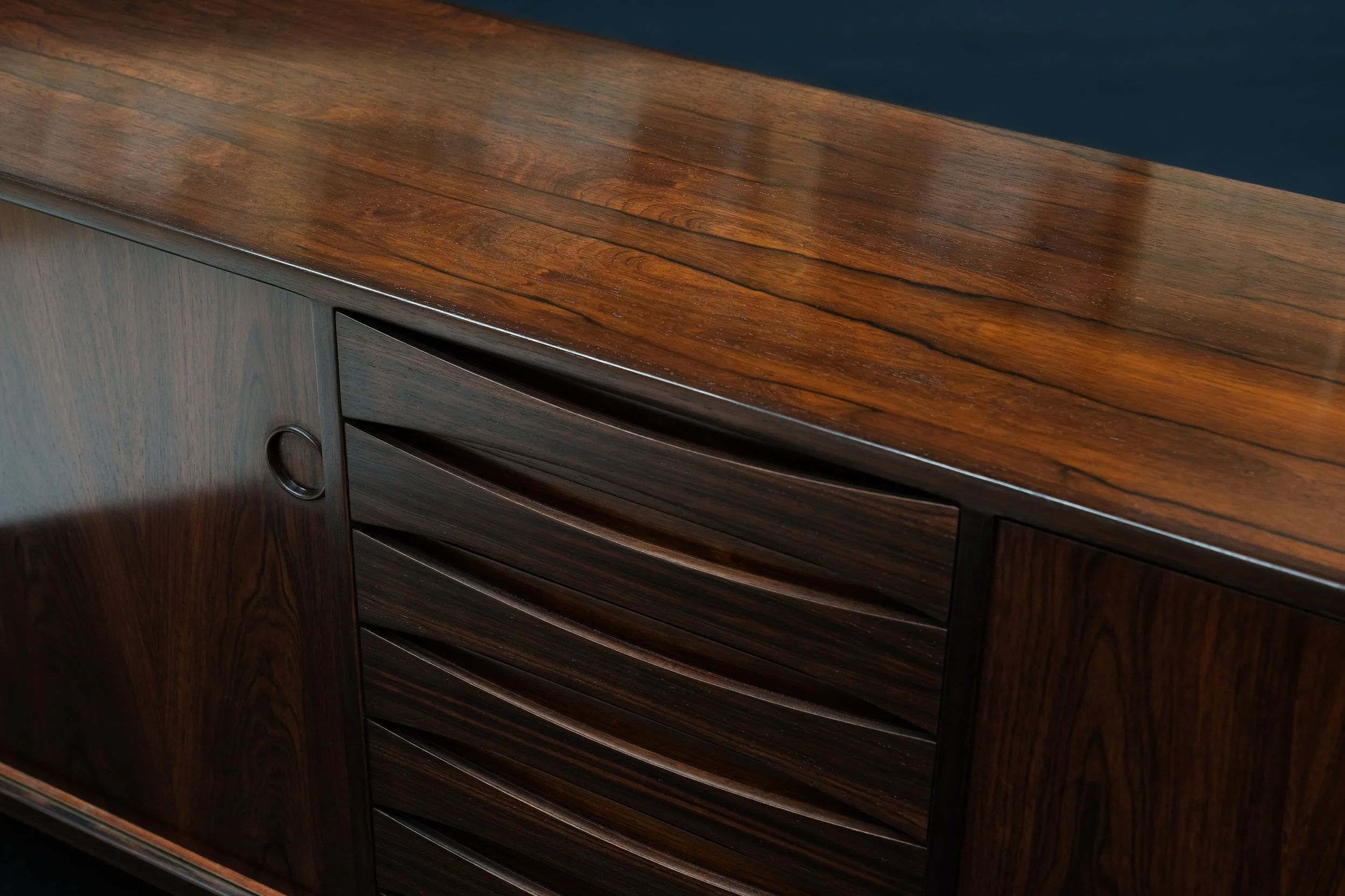 Sideboard by Arne Vodder, Model 29A, produced by Sibast Møbelfabrik, Brazilian Rosewood
