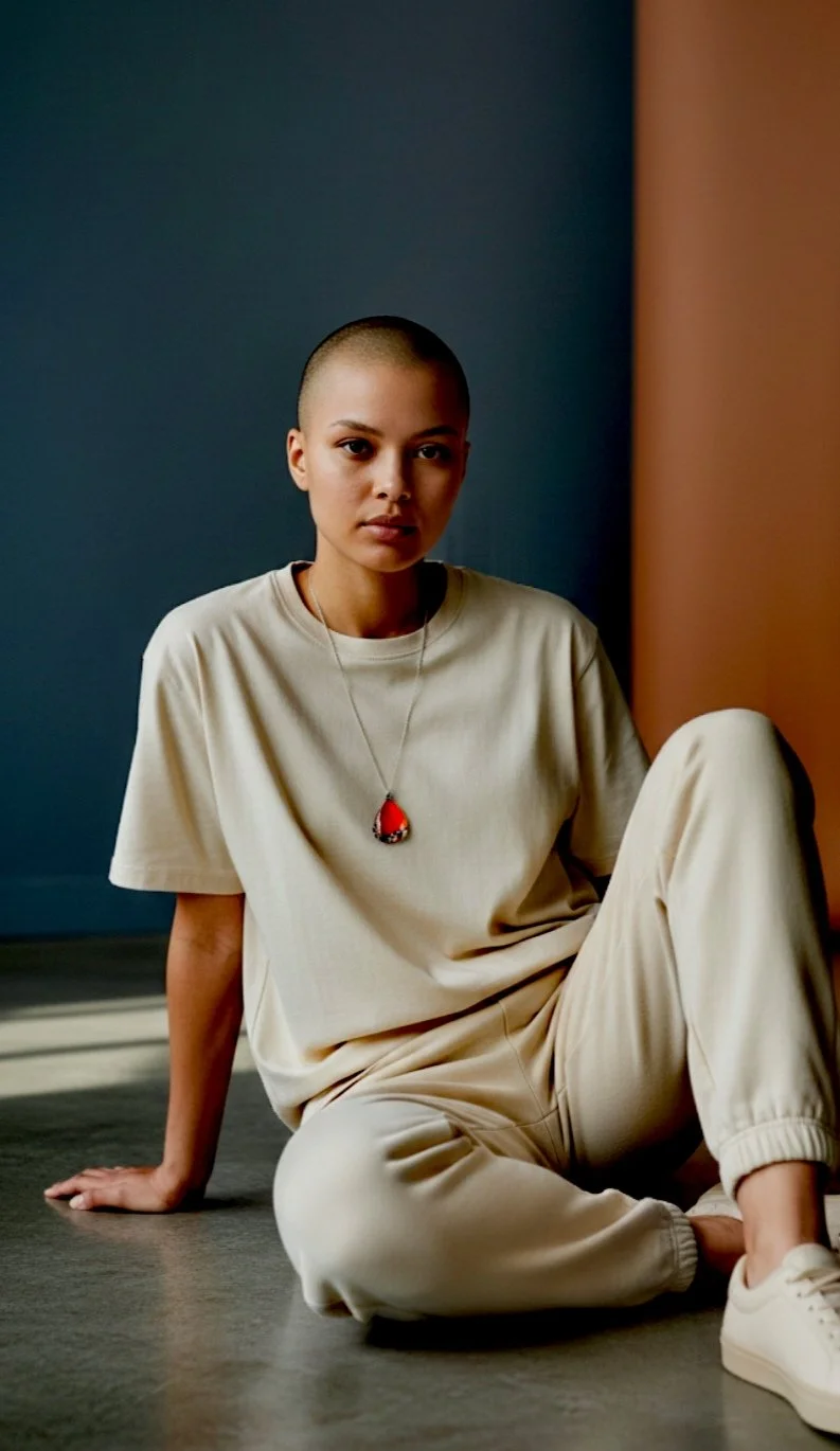 Collier Pendentif Goutte - Jaspe Rouge