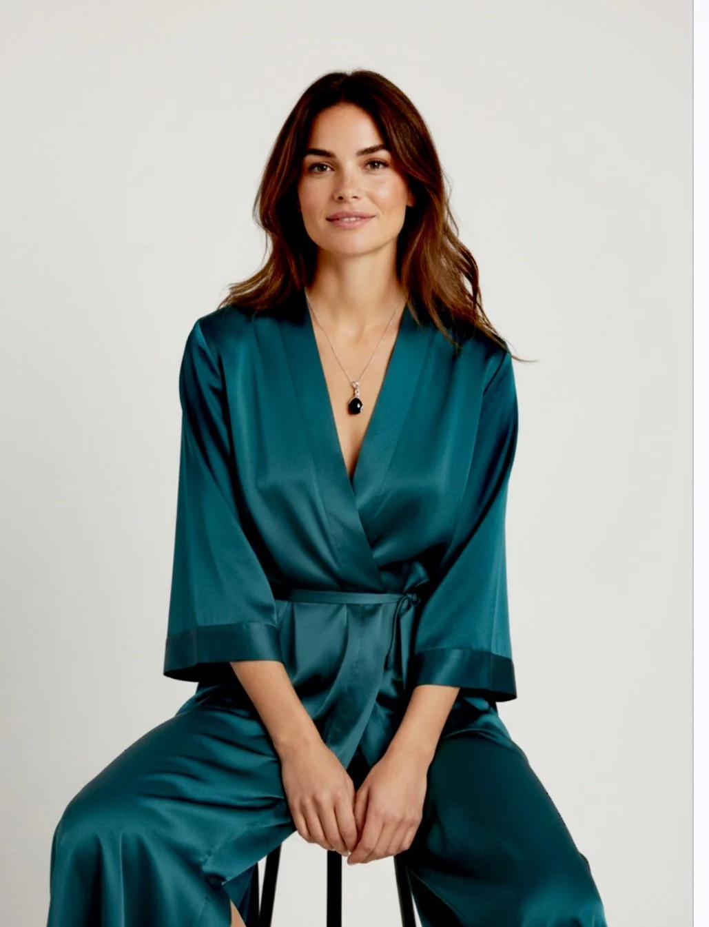 Collier Onyx Pendentif - Ovale - Argent 925