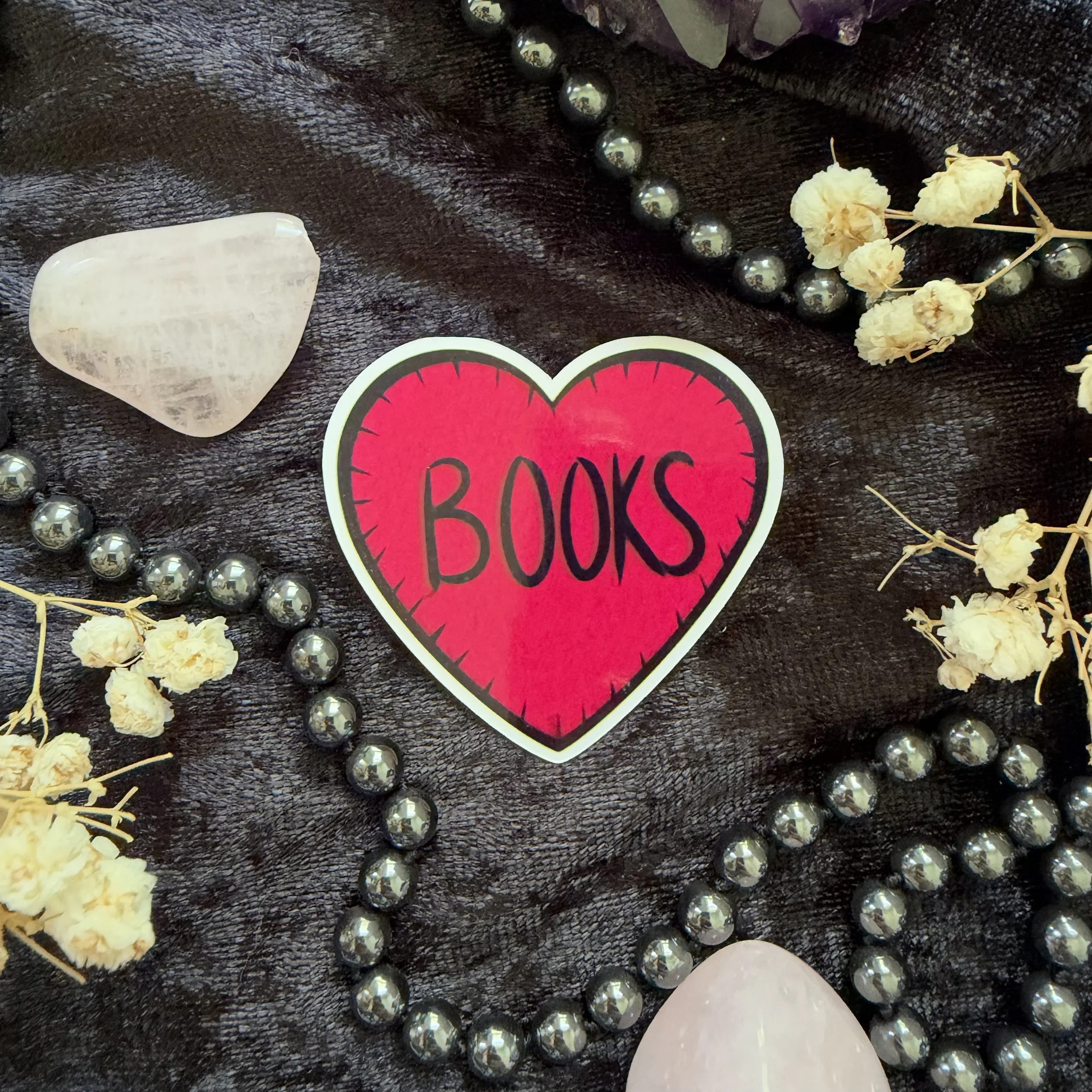 Book Heart Sticker