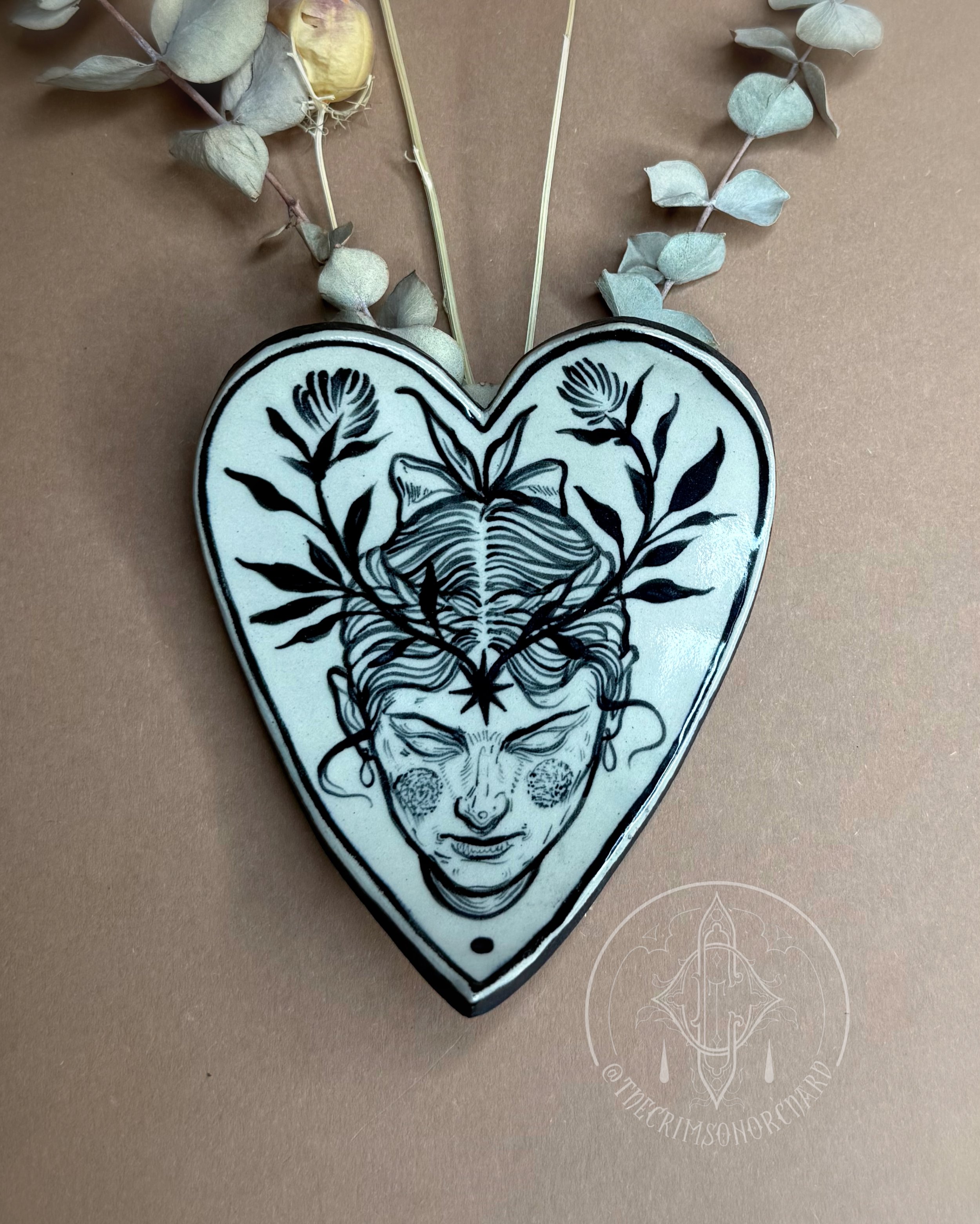 Thoughts of Peace - Heart Shaped Trinket Dish