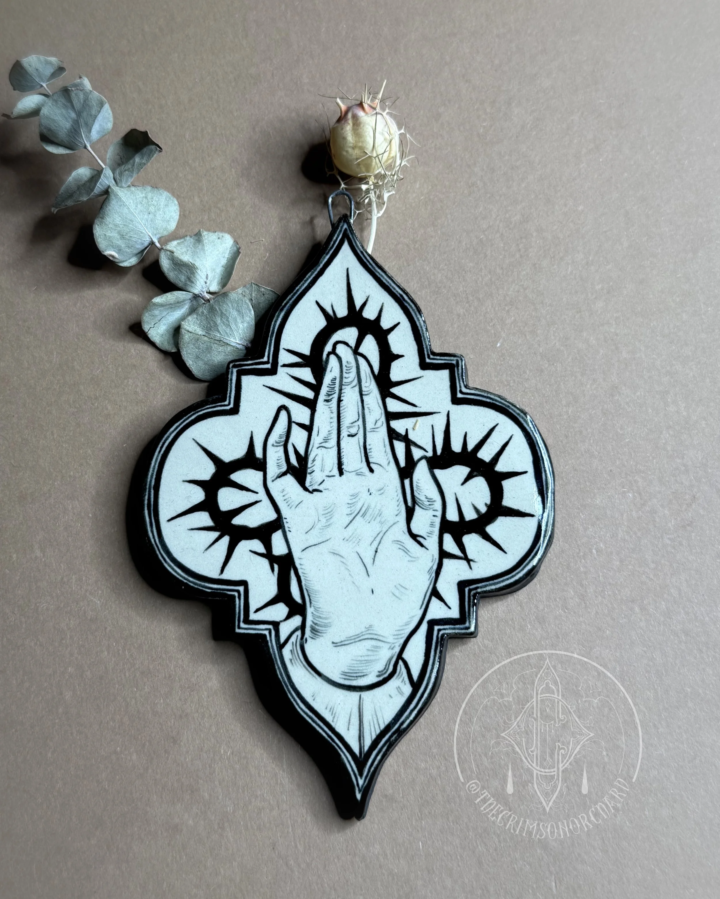 Hand With Thorns - Wall Hanging Ornament
