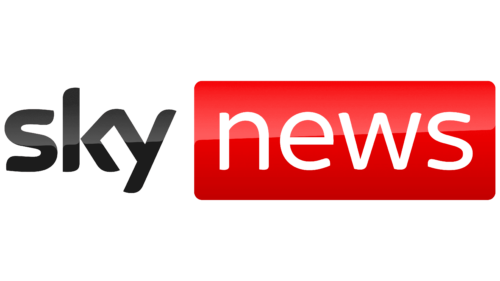 Sky News logo on a black background.