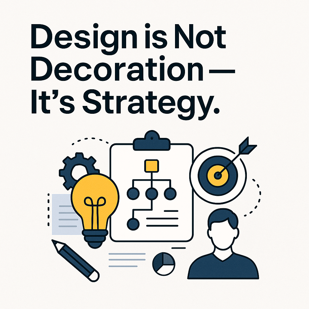 Design is Not Decoration, It’s Strategy. 🧠