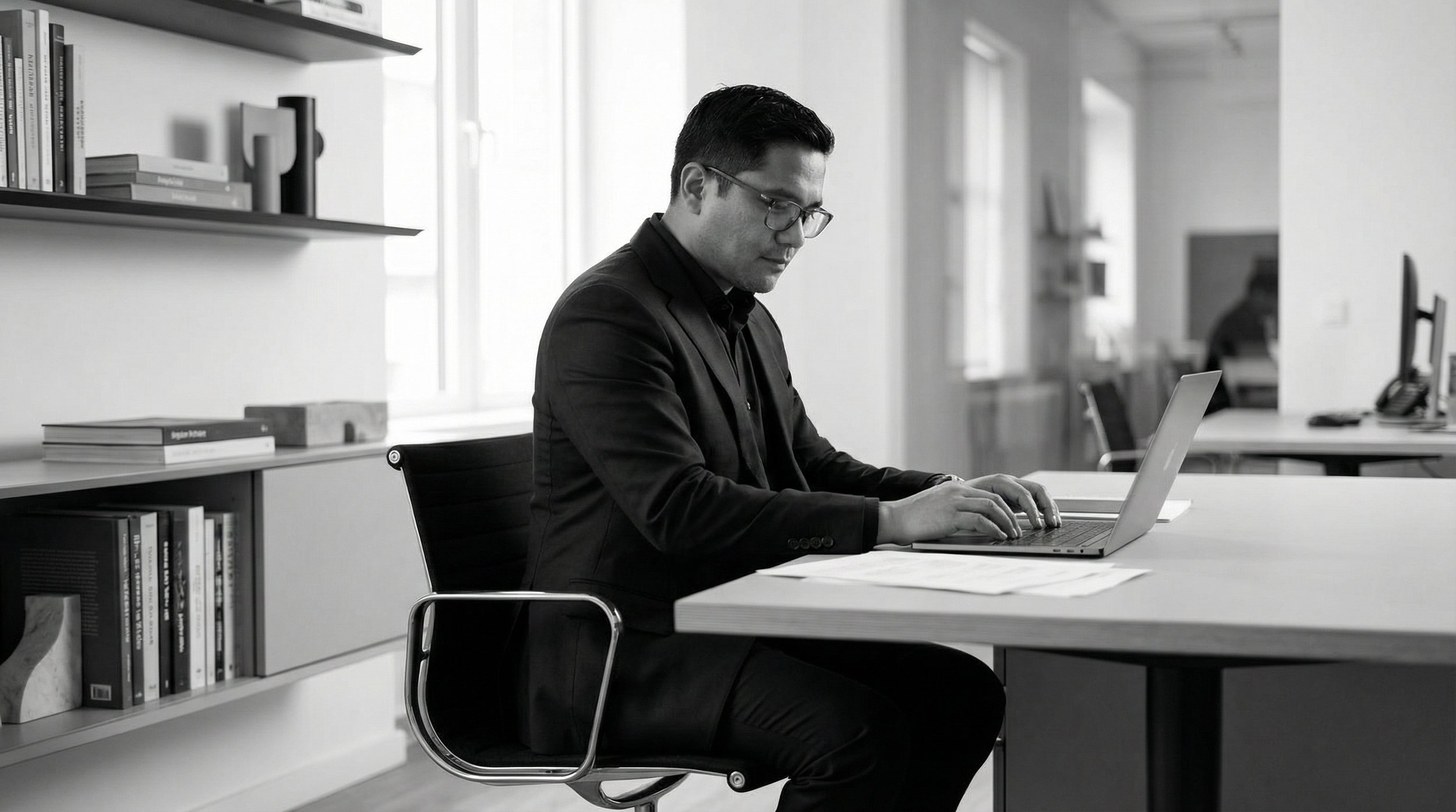 Black and white exhibition stand concept design by Montano Design Studio
