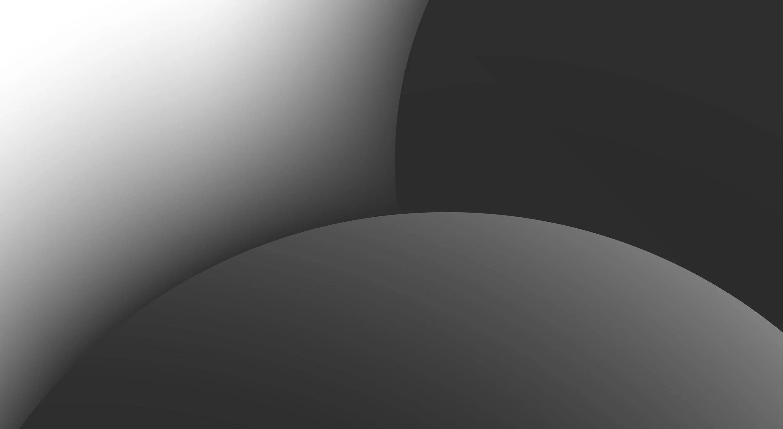 Abstract digital background with curved shapes in shades of gray and black.