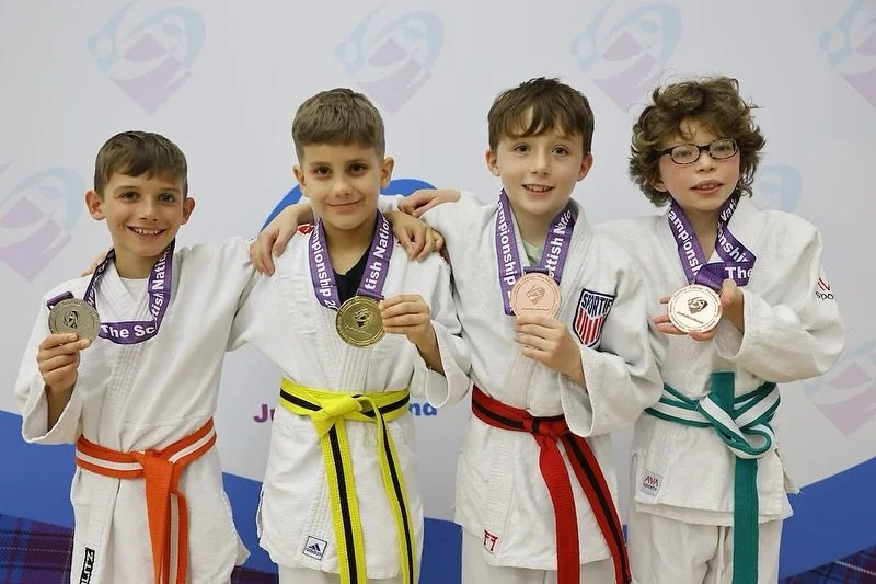 Fantastic results from day one of the Scottish Closed 2025!

Everyone gave their all on the mat. These are results that they should all be proud of!
Results below:

Samuel: Gold 🥇
Nicole: Silver 🥈
Claire: Bronze 🥉

Zak and Michael both fought well