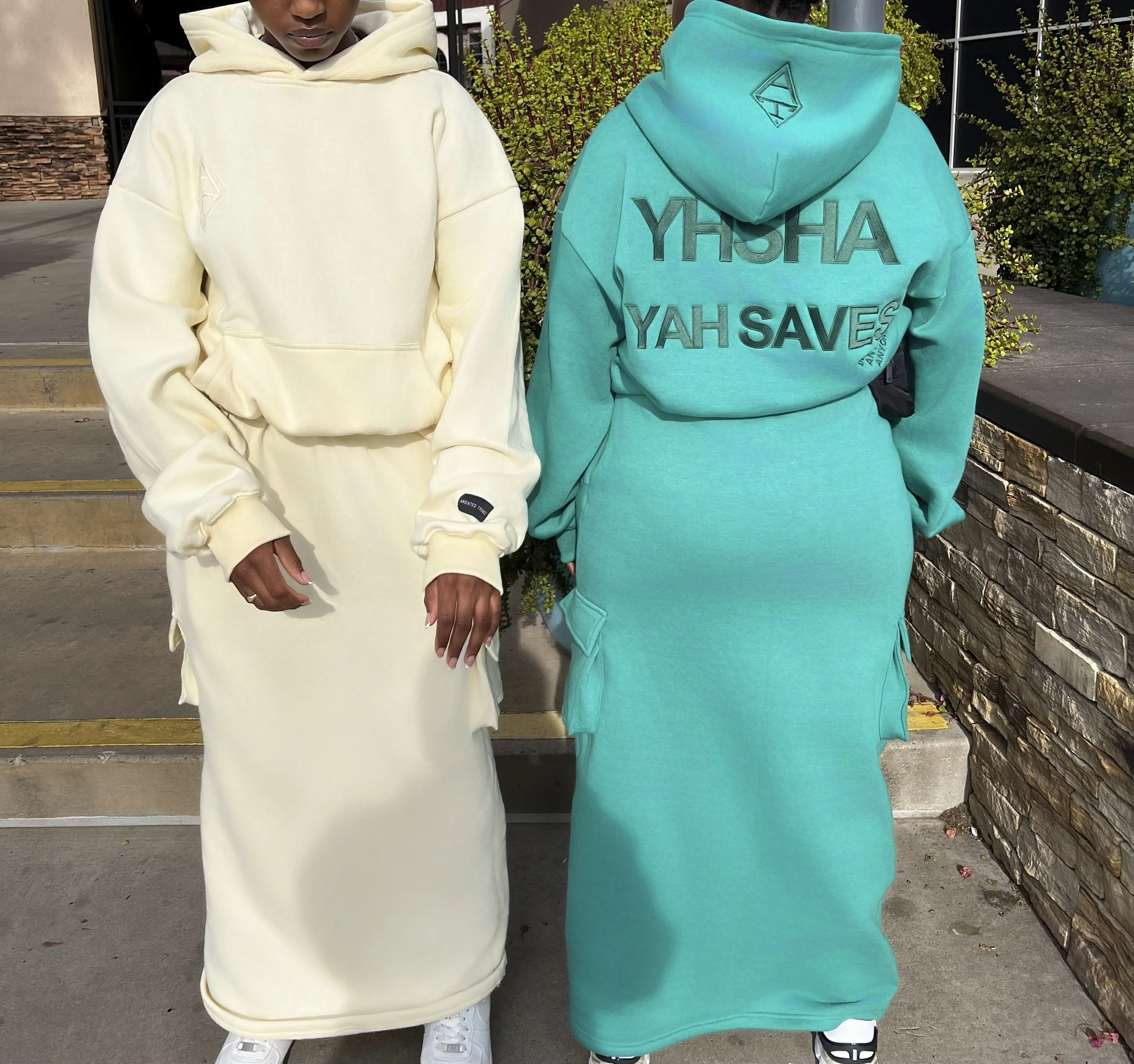 YHSHA-YAH SAVES SWEAT SKIRT SUIT