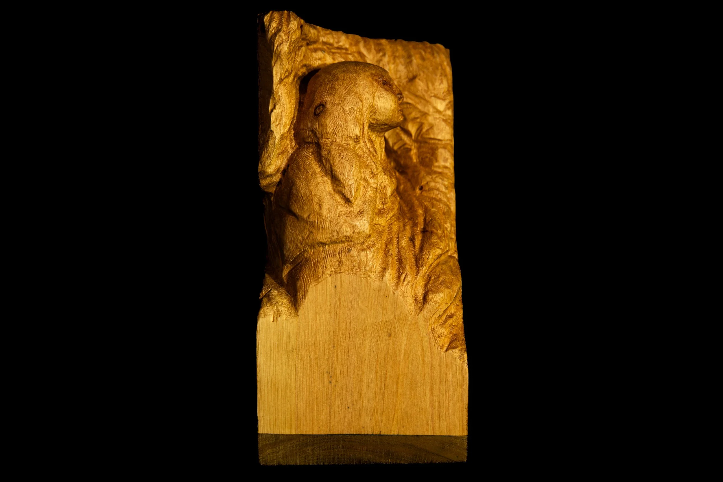 Small carving_1 by David Puustinen a Melbourne wood sculptor begins to explore smaller scale works.