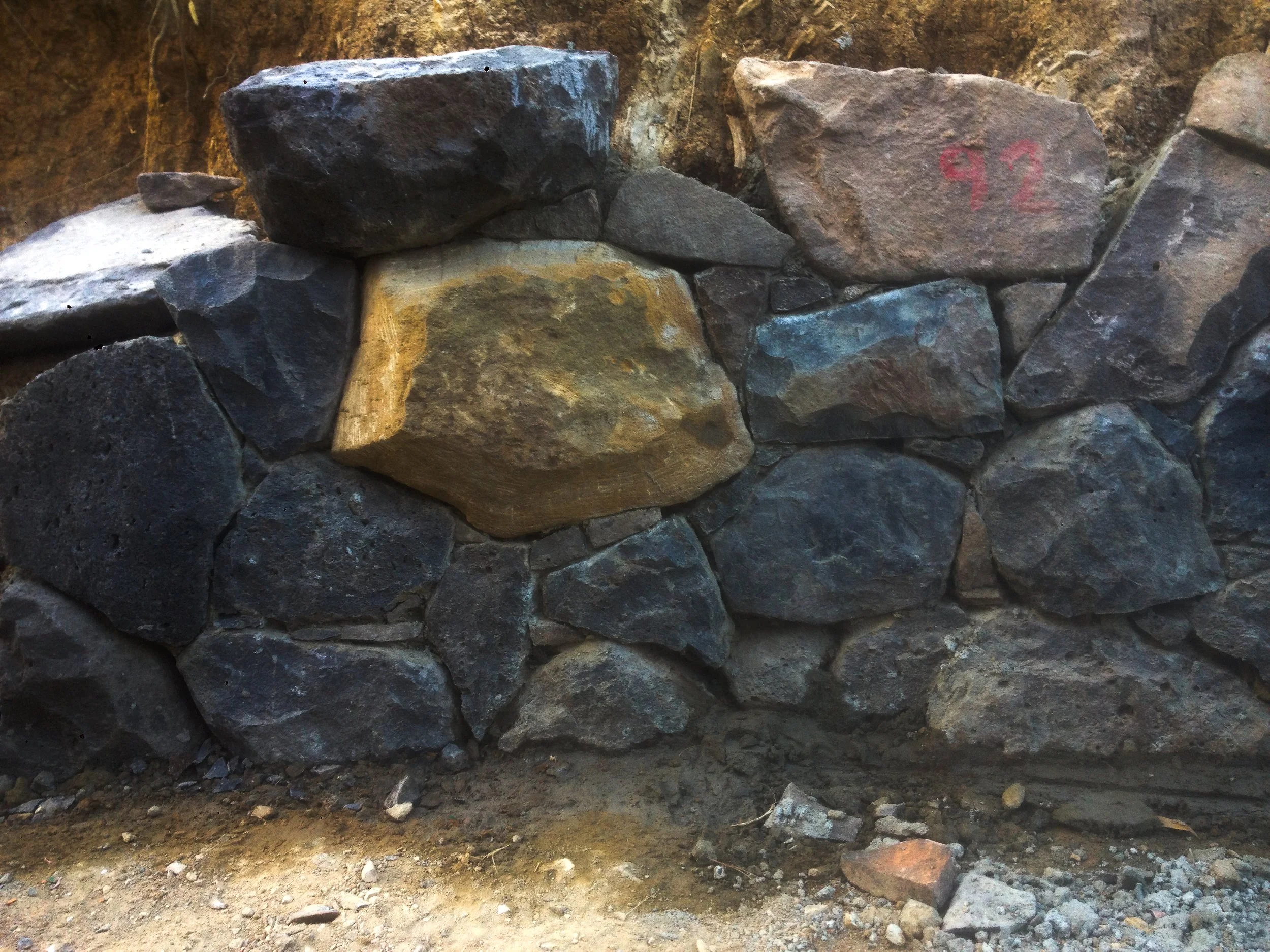 Stone Work by David Puustinen. Riddles Creek. Collaborated with Paul Roadknight and concept by Ian DeSilva.