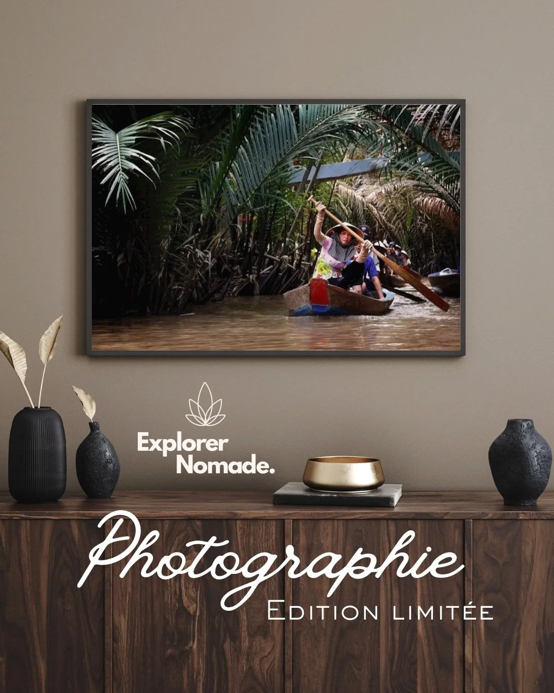 Brown Modern Minimal Living Room Horizontal Wall Art Poster Frame Mockup Instagram Post.jpeg