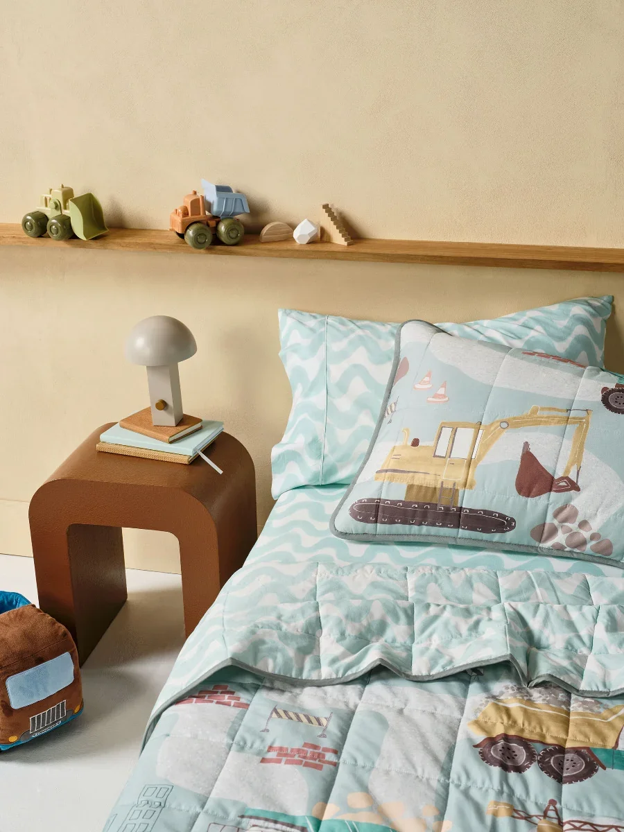 The Big Build , Linen House for Kids, Winter’26
Styling: Danielle O’Byrne & Kelly Larkin 
Photography: Lampoluce Photography 