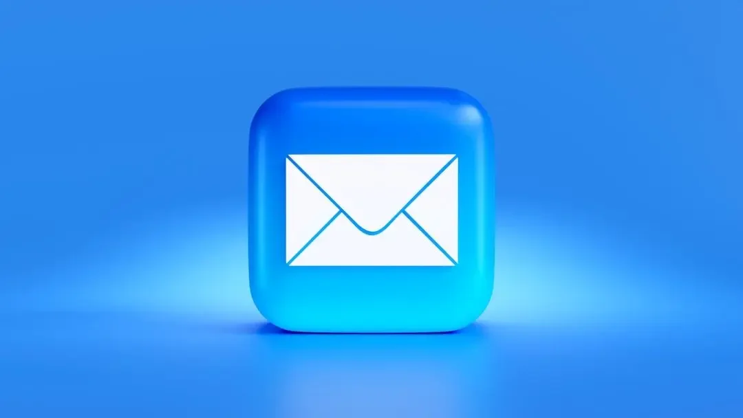 Glowing blue email icon with a white envelope, representing a gentle way to get in touch for separation‑anxiety help.