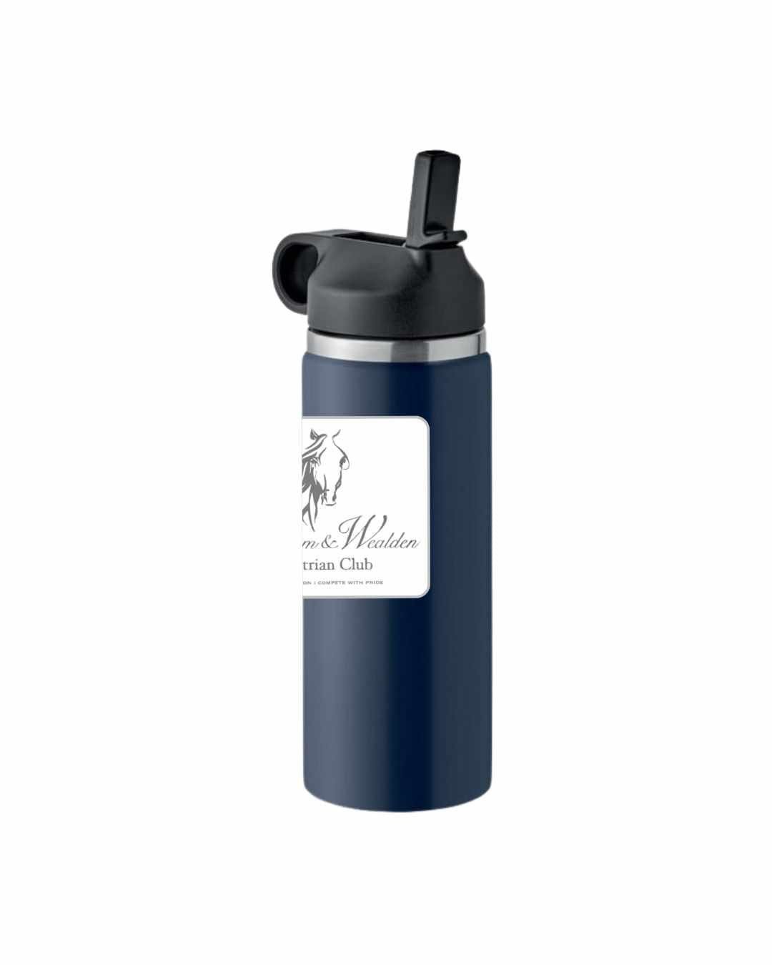 Navy Straw Water Bottle