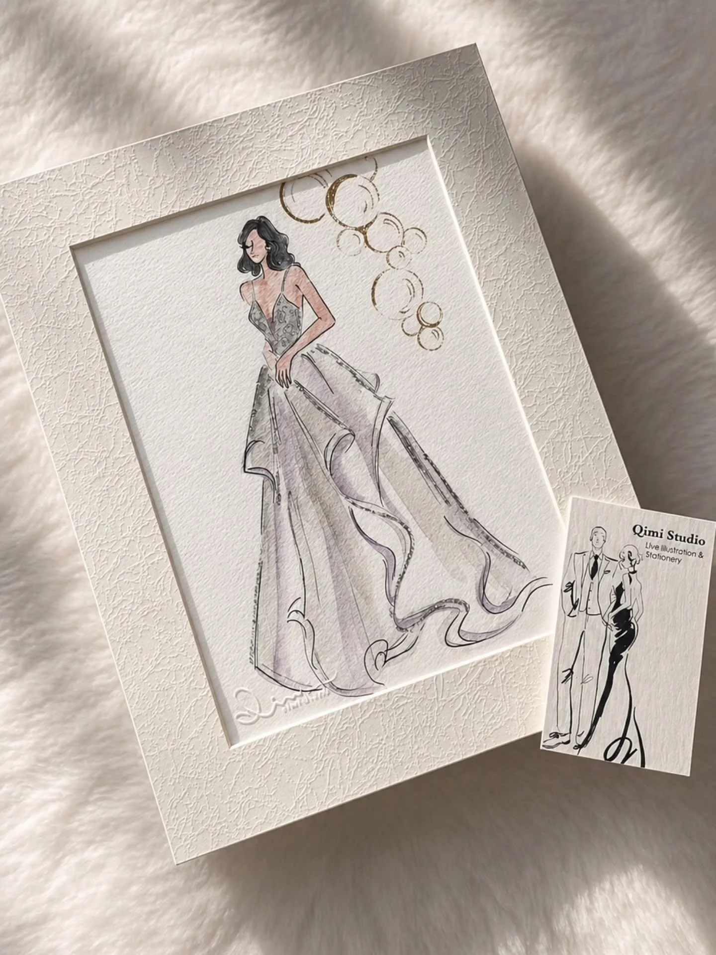 Red carpet moments don't happen everyday. 
But when they do,  we turn them into something timeless for you.

@qimi_studio
#LiveIllustration  #customillustration  #FashionIllustration #luxurymoments 
#eventartist