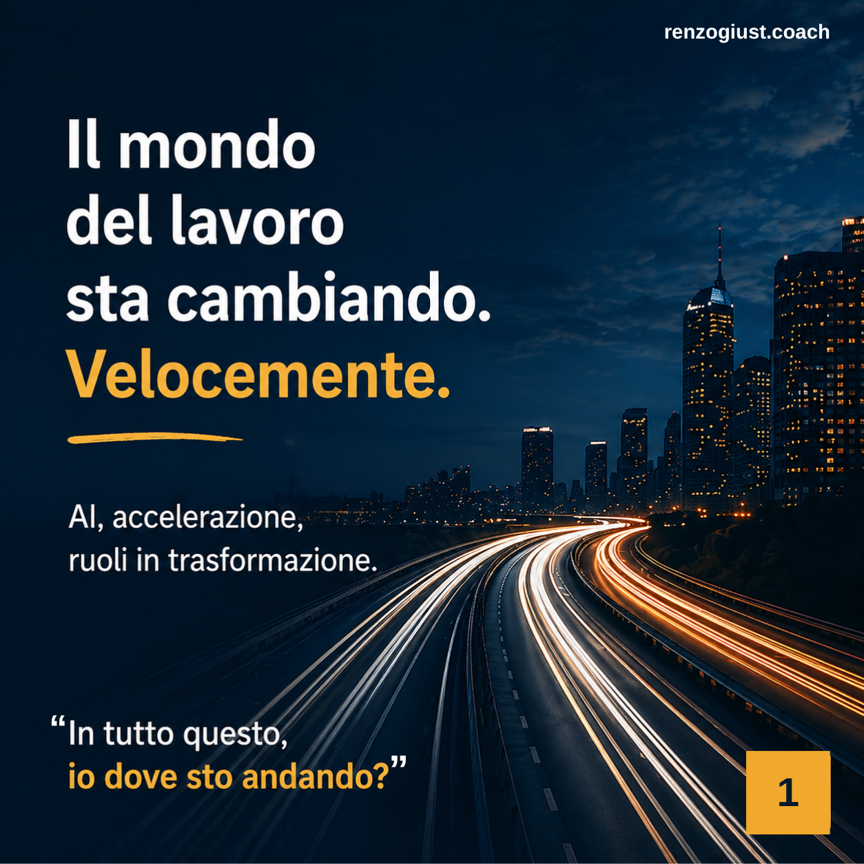 Non rincorrere, ma scegliere