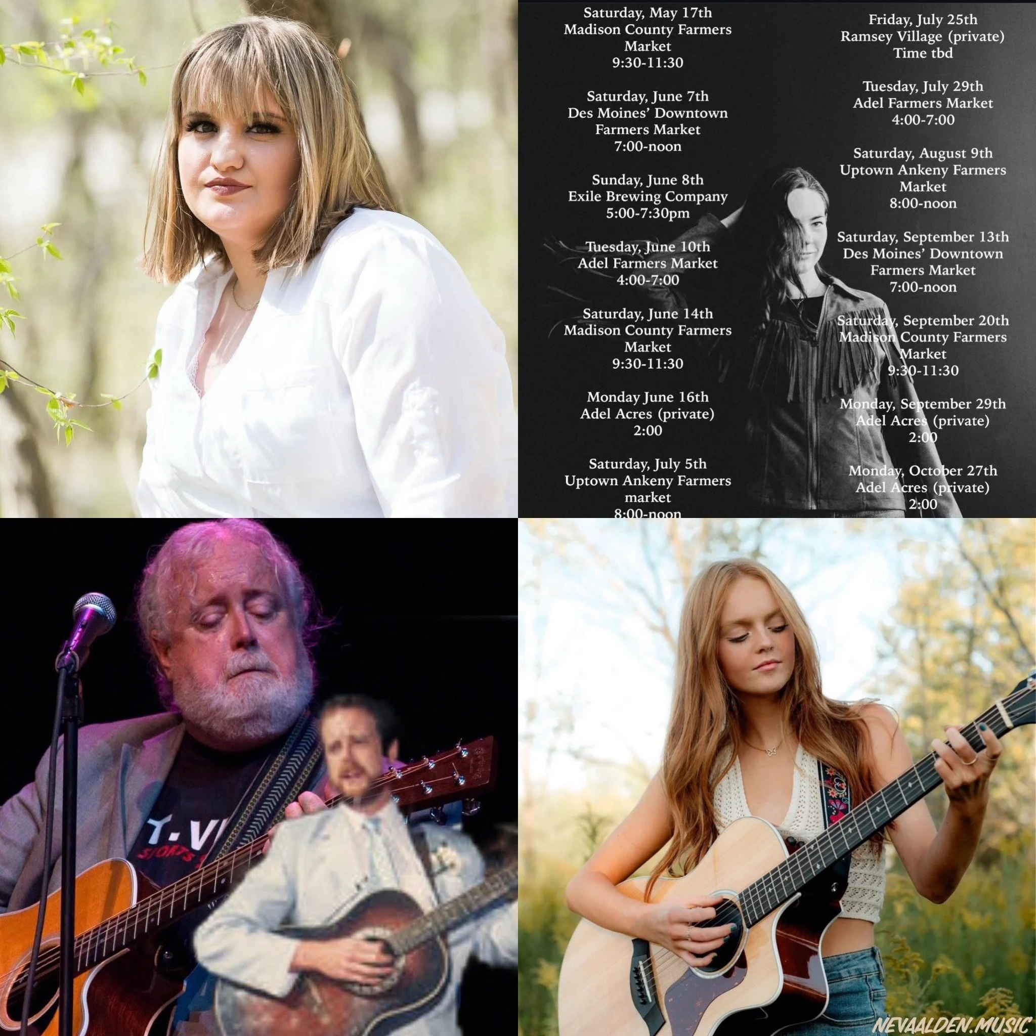 Sponsor Weekly LIVE Music Artists