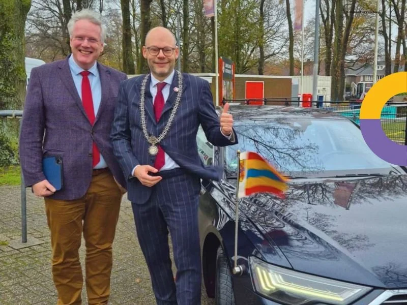 Ambtsbezoek van Commissaris van de Koning Andries Heidema