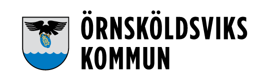 Vaakuna ja teksti "Kuuluu Karlshamnin kuntaan" mustalla pohjalla.