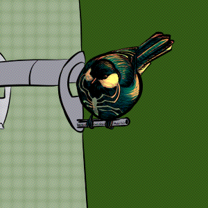 Not a pun - this was based on someone on Tumblr saying that great tits look like Venom